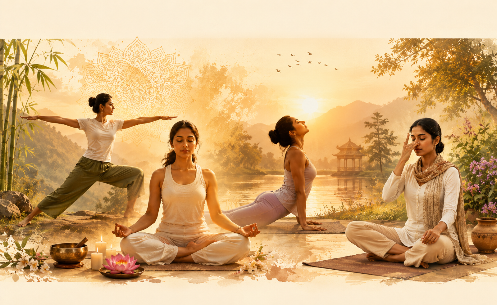 Yoga and wellness session at Sanskritigram